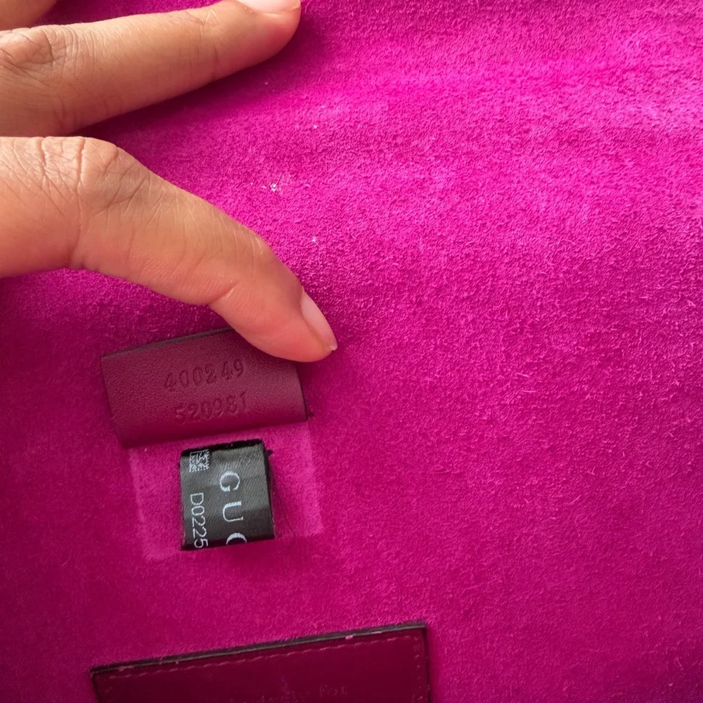 Gucci Magenta Dionysus with crystals GG Shoulder Bag - Picture 4 of 16